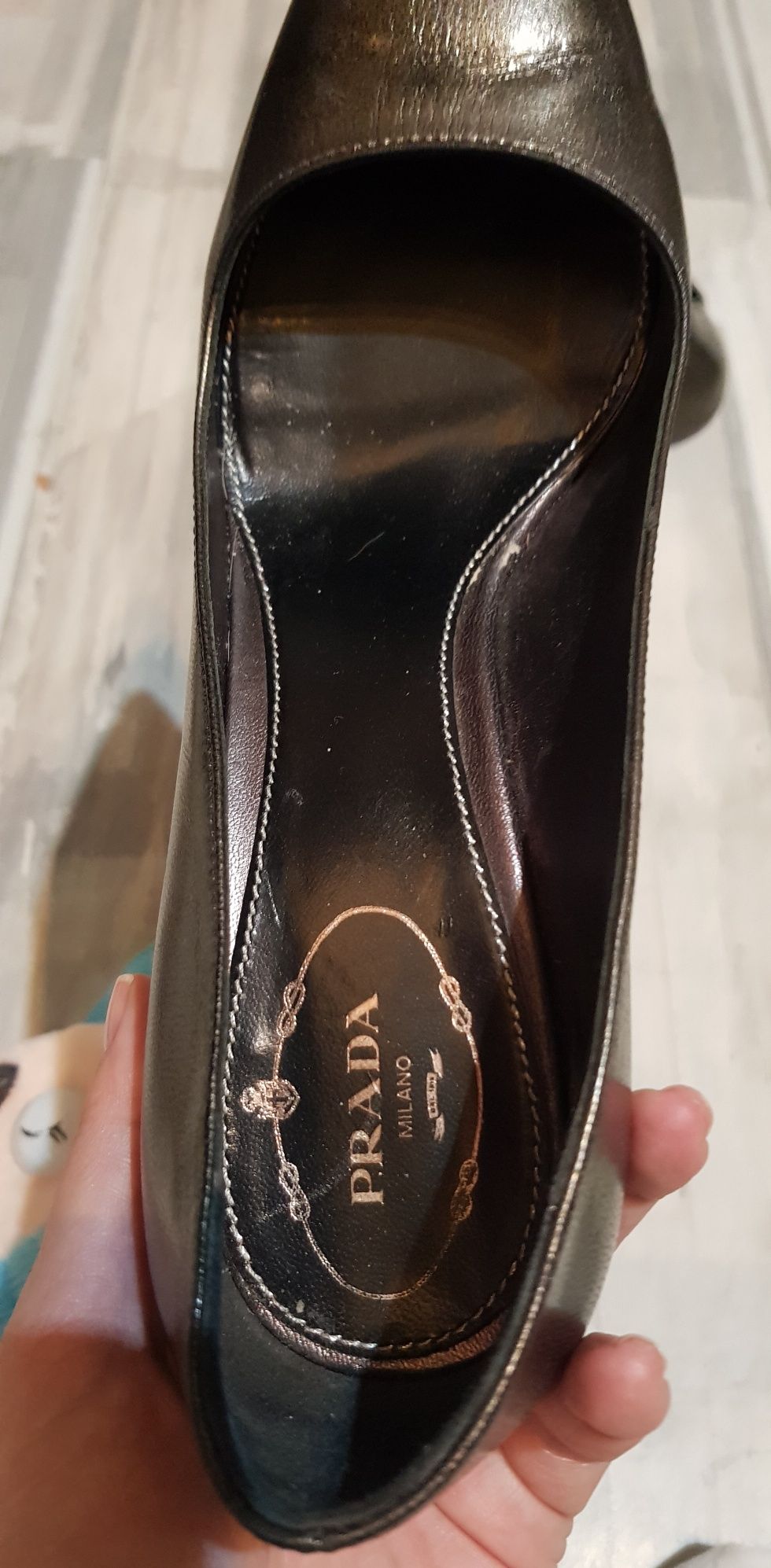Pantofi Prada 37, piele naturală, produs original