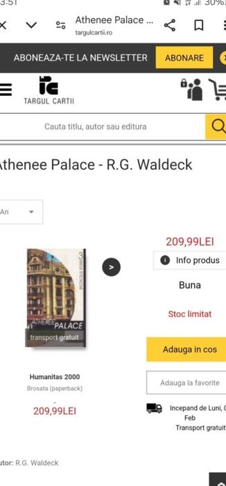 Athenée Palace Rosa Goldschmidt Waldeck
