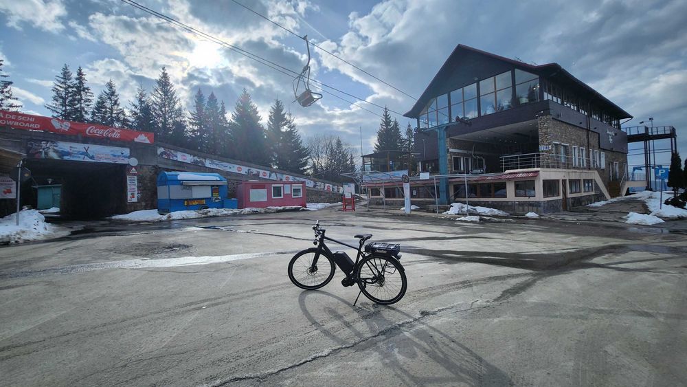 Bicicleta electrica touring autonomie mare bafang trotineta scuter