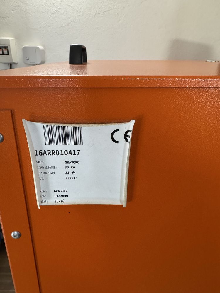 Centrala peleti Arca 30kw + boiler + peleti