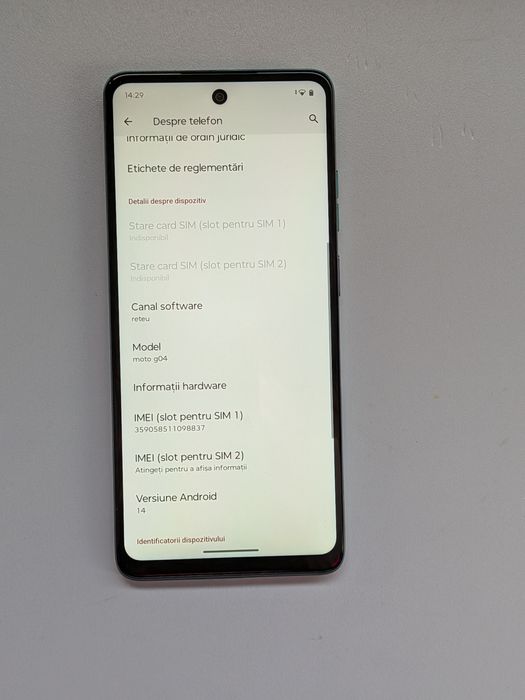 Telefon MOTOROLA Moto G04, 64GB, 4GB RAM, Dual SIM