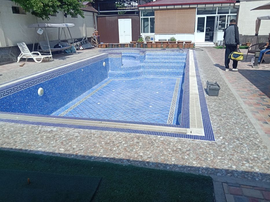 Бассейн ва фантан курамиз юкори тажрибали усталар.