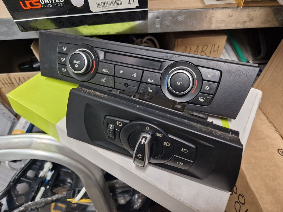 Фейслифтов климатроник и бутон за фарове BMW E81 E87 E90 E91 E92 E93