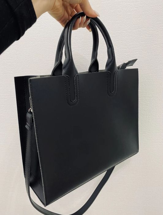 Сумка чёрная из экокожи