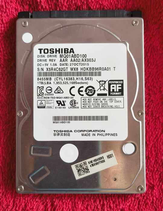 Hdd TOSHIBA 1 Tb- 2 bucati