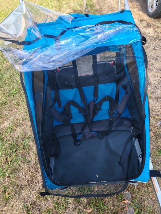 Remorca bicicleta pentru 2 copii