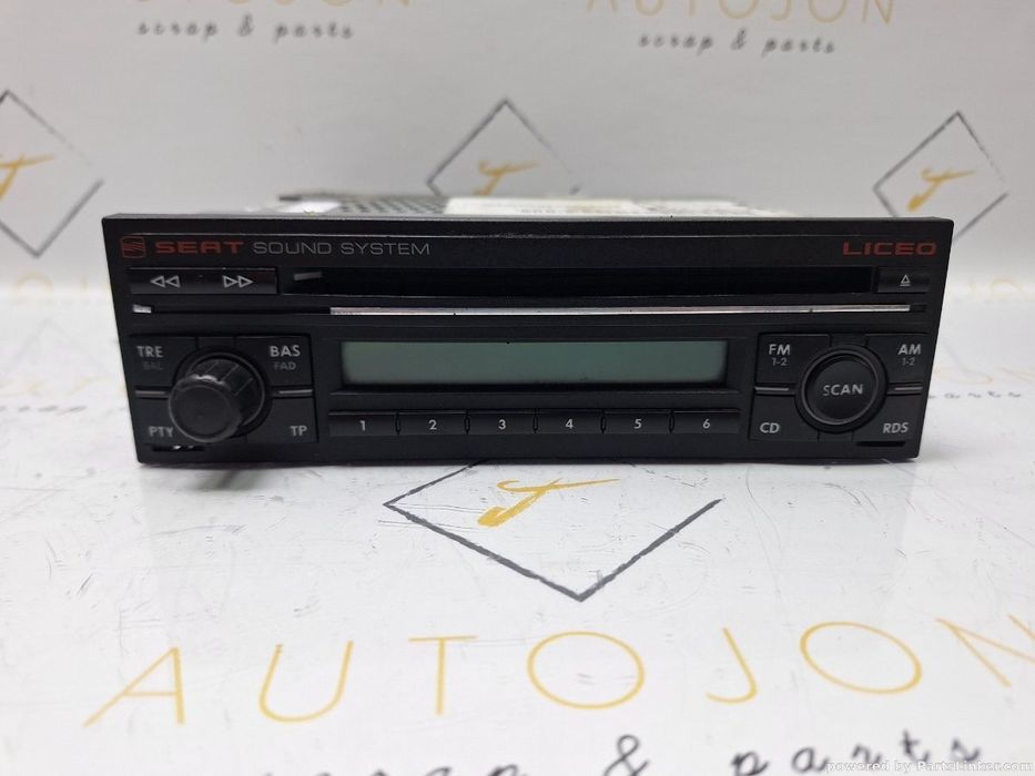 CD player auto SEAT ALHAMBRA (7V8, 7V9) [ 1996 - 2010 ] TDI (ASZ) 96KW|131HP OEM 7M7035186B