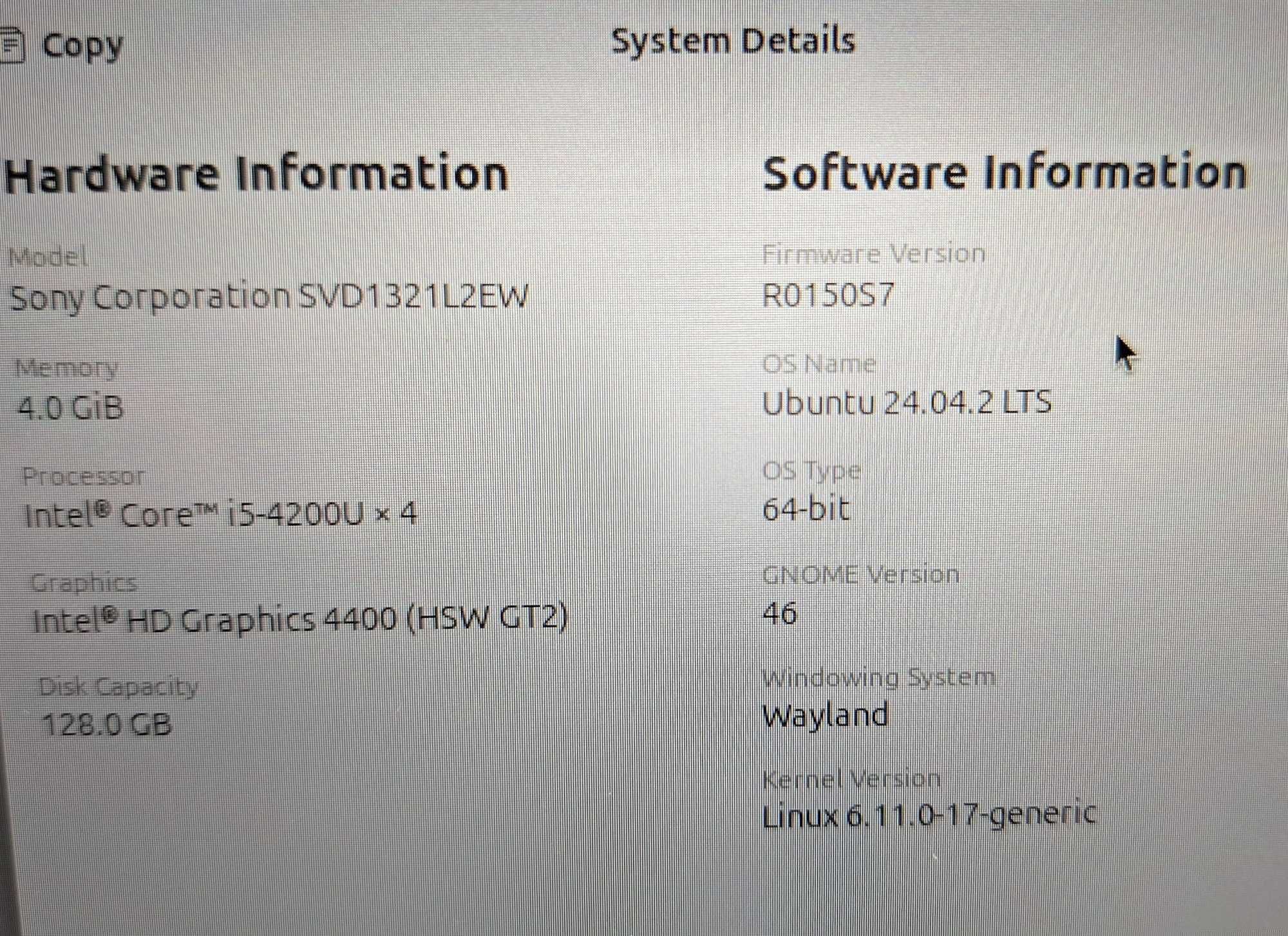 13.3' FHD Touchscreen Sony Vaio Intel Core i5-4200u/4GB DDR3/128GB SSD