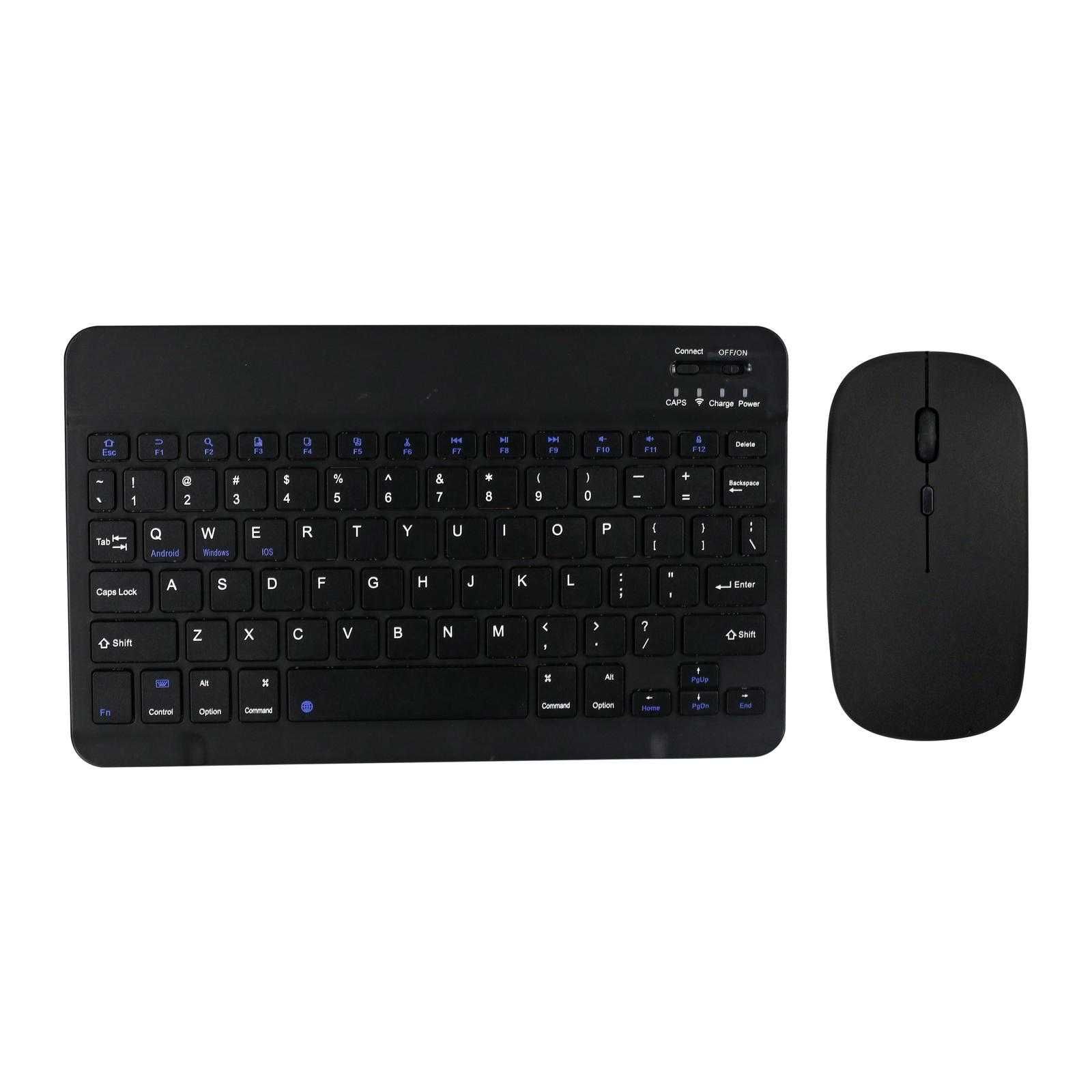 Kit Tastatura si mouse Bluetooth/2.4G reincarcabile  Alb sau Negru