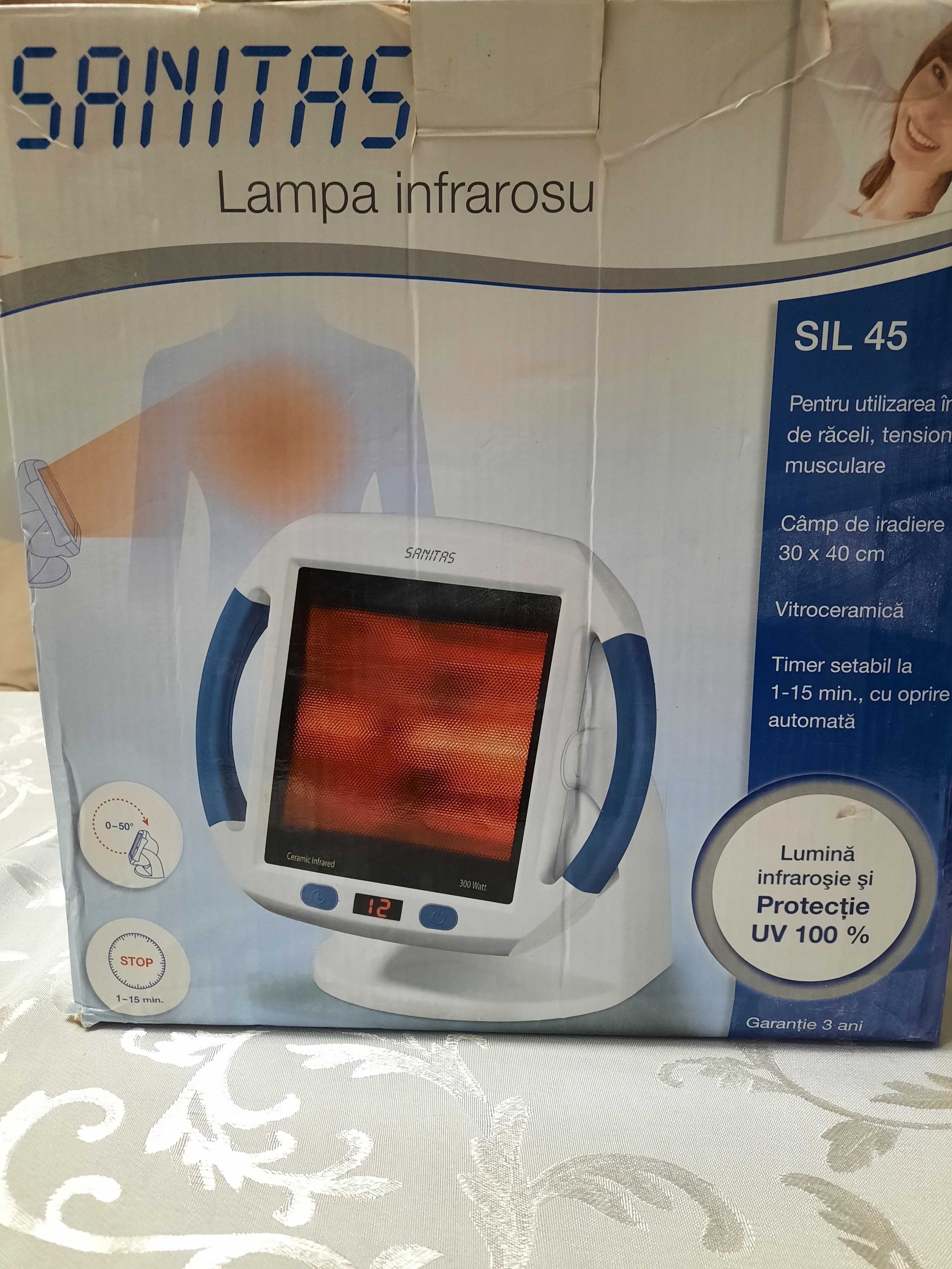 Lampă infraroșu SANITAS SIL 45 300 W, nouă