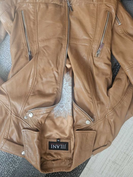 Ново дамско кожено яке, естествена кожа, 36 номер