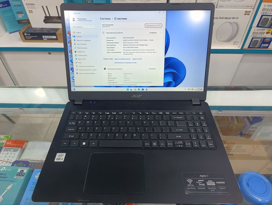 Acer core i3-1005/8gb ozu/256gb ssd
