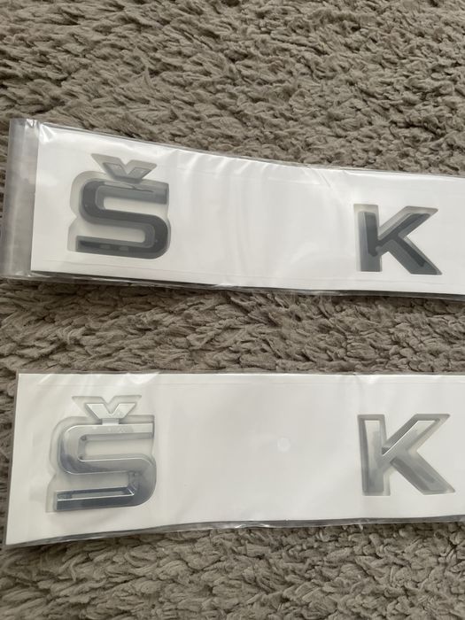 Set embleme SKODA SUPERB 4x4 emblema stema sigla scris inscriptii logo