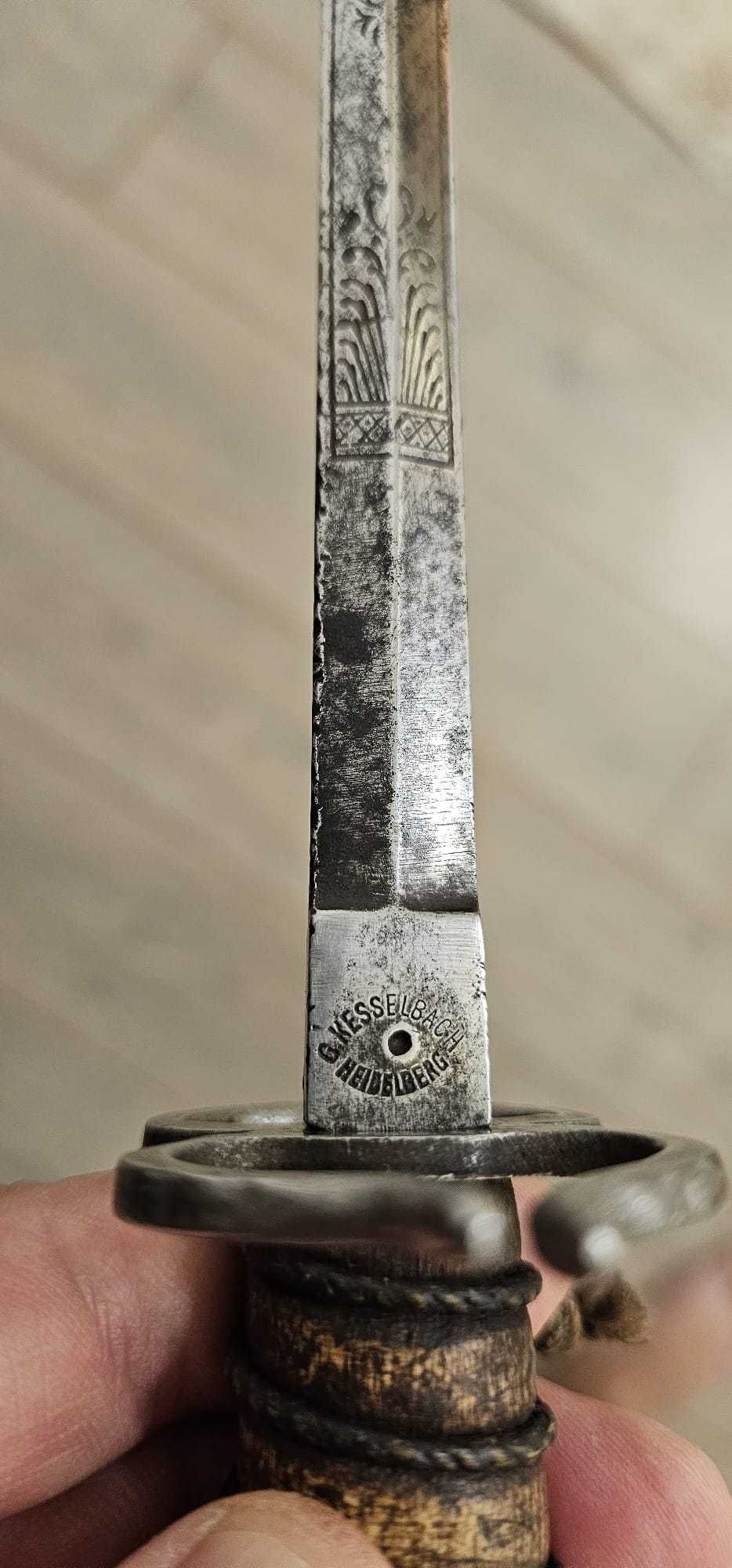 Pumnal vintage de duel Germania sec.XIX