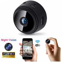 Mini Camera Video Spion cu microfon WIFI NIGHT-VISION magnet