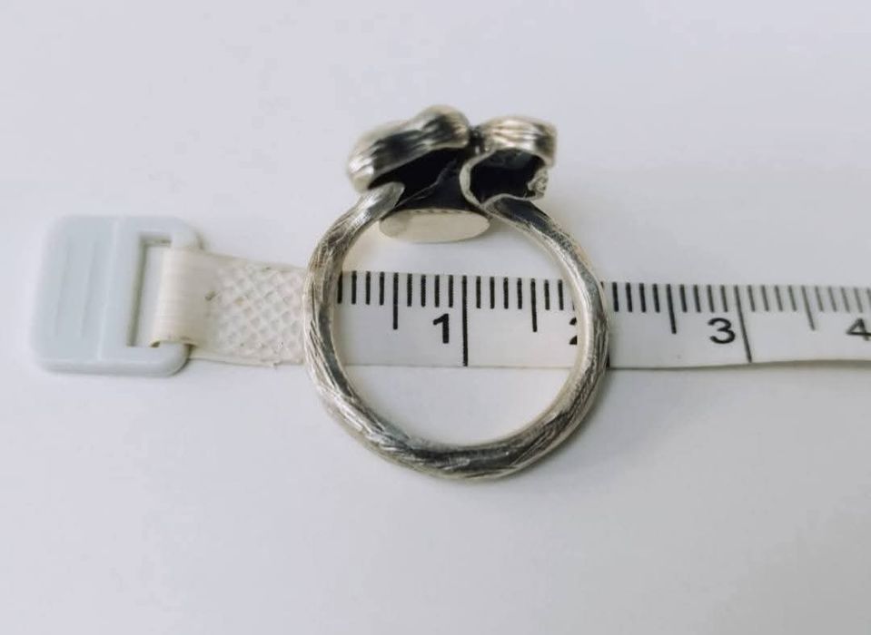 Vechi inel din argint de 925, cu cabochon turcoaz