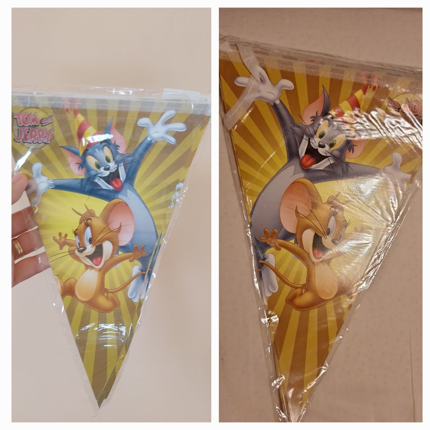 *Tom si Jerry_Decoratiuni party_Topper tort_Banner_Tatuaje sa