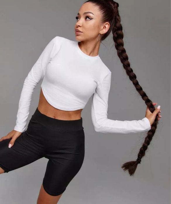 Лонгслив белый