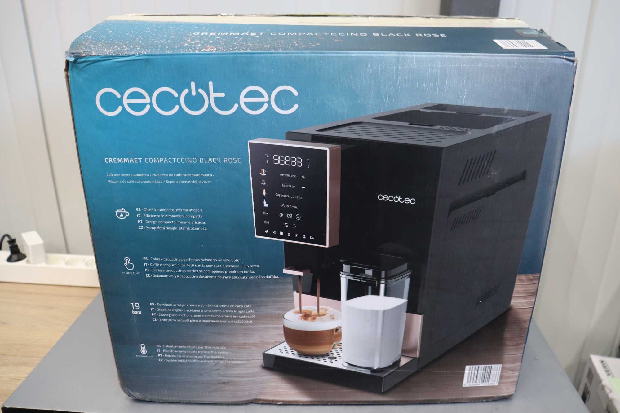 Автоматична кафемашина Cecotec Cremmaet Compactccino Black Rose 19bar