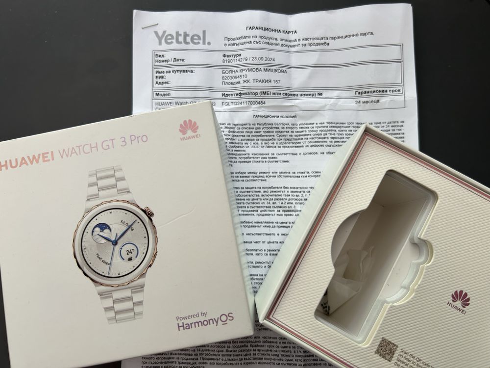 Продавам Huawei Watch GT 3 Pro 43MM Ceramic