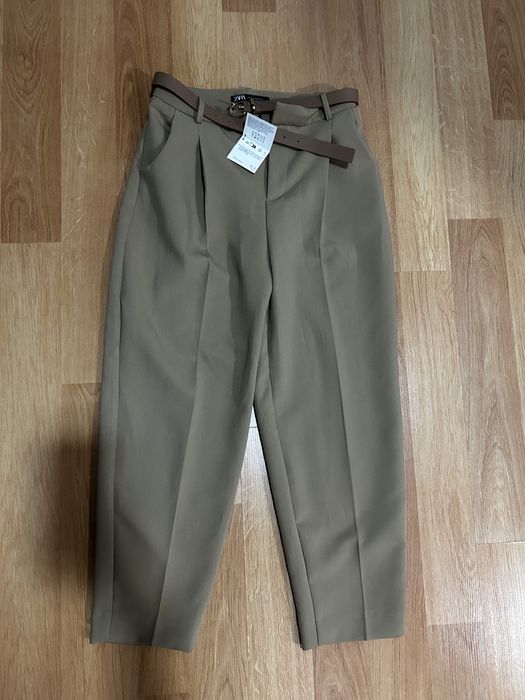 Кафяв панталон Зара с колан