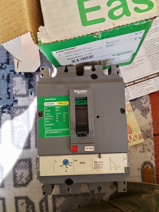 Автом выкл CVS 100B TM100D 3р3d