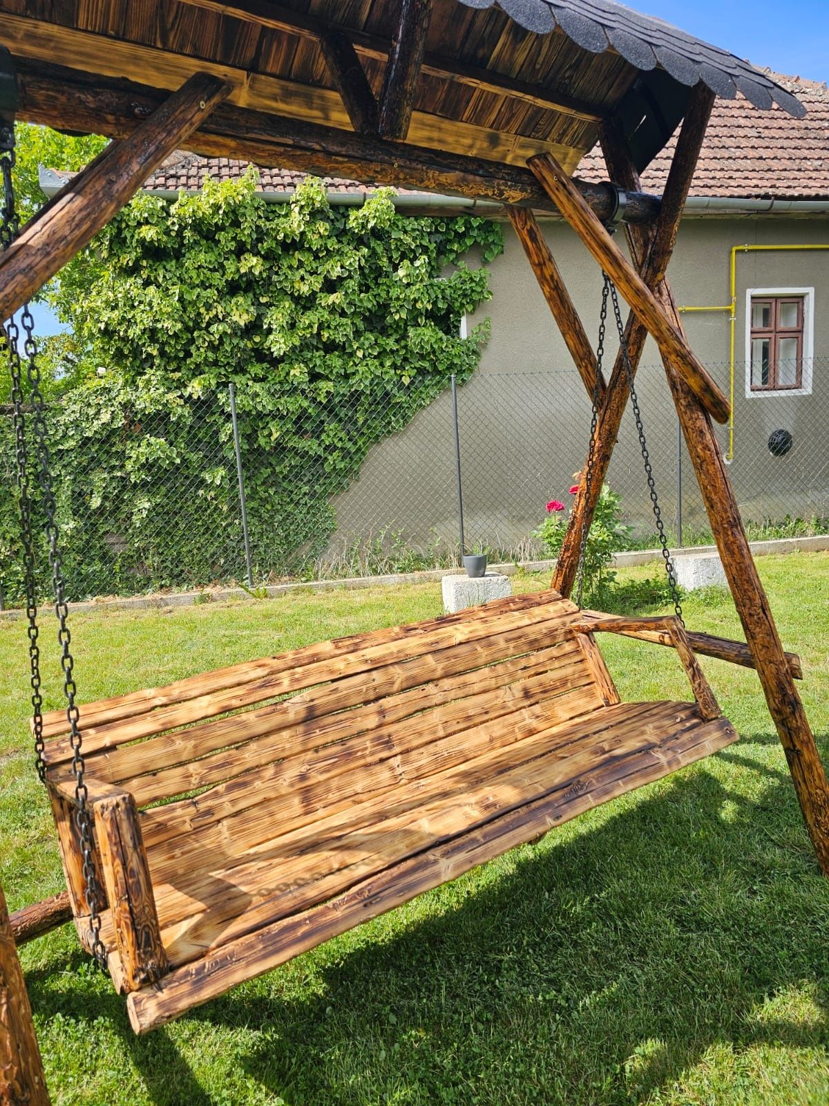 Vand balansoar lemn rustic