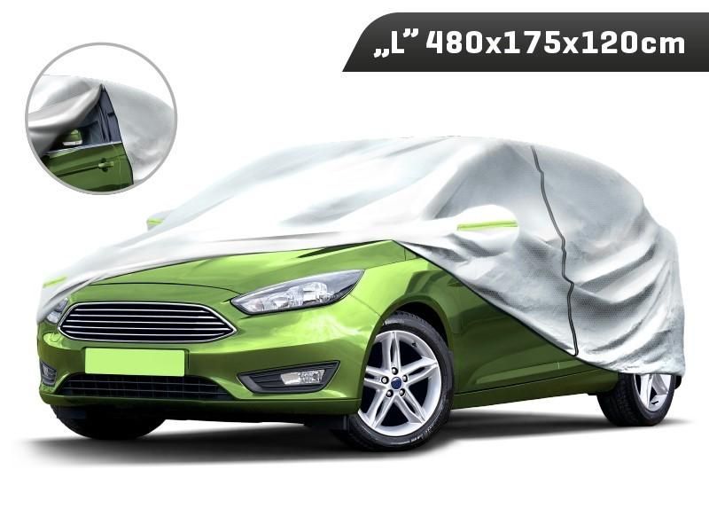 покривало за кола l 480x175x120 см, 3 слоя, рефлектори, цип на ...