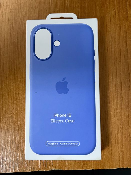 Apple iPhone 16 Silicone Case – Periwinkle (original, cu MagSafe)