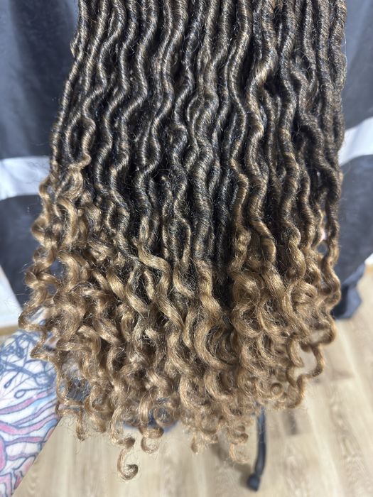 Комплект SE-дред с кудрявыми концами (омбре), 93 штуки