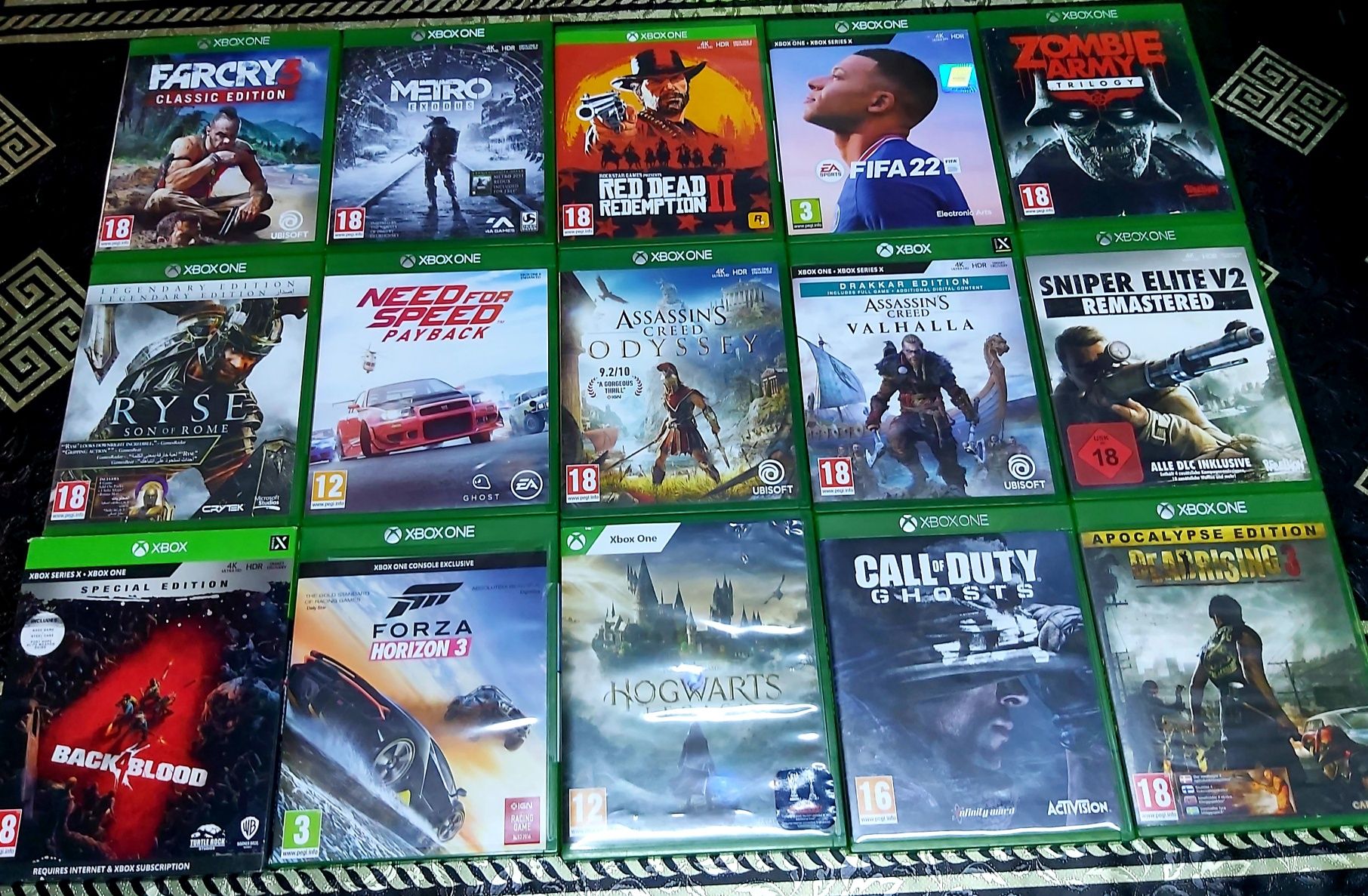 Metro/Far cry/Red dead2/Forza3/Nfs/Lego/A creed/Ben10/Wk19  XBOX ONE
