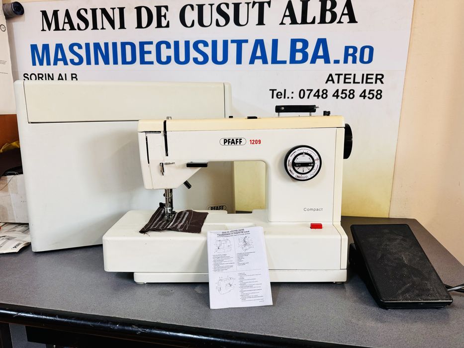 Masina de cusut electrica Pfaff 1209 cu IDT semi industriala