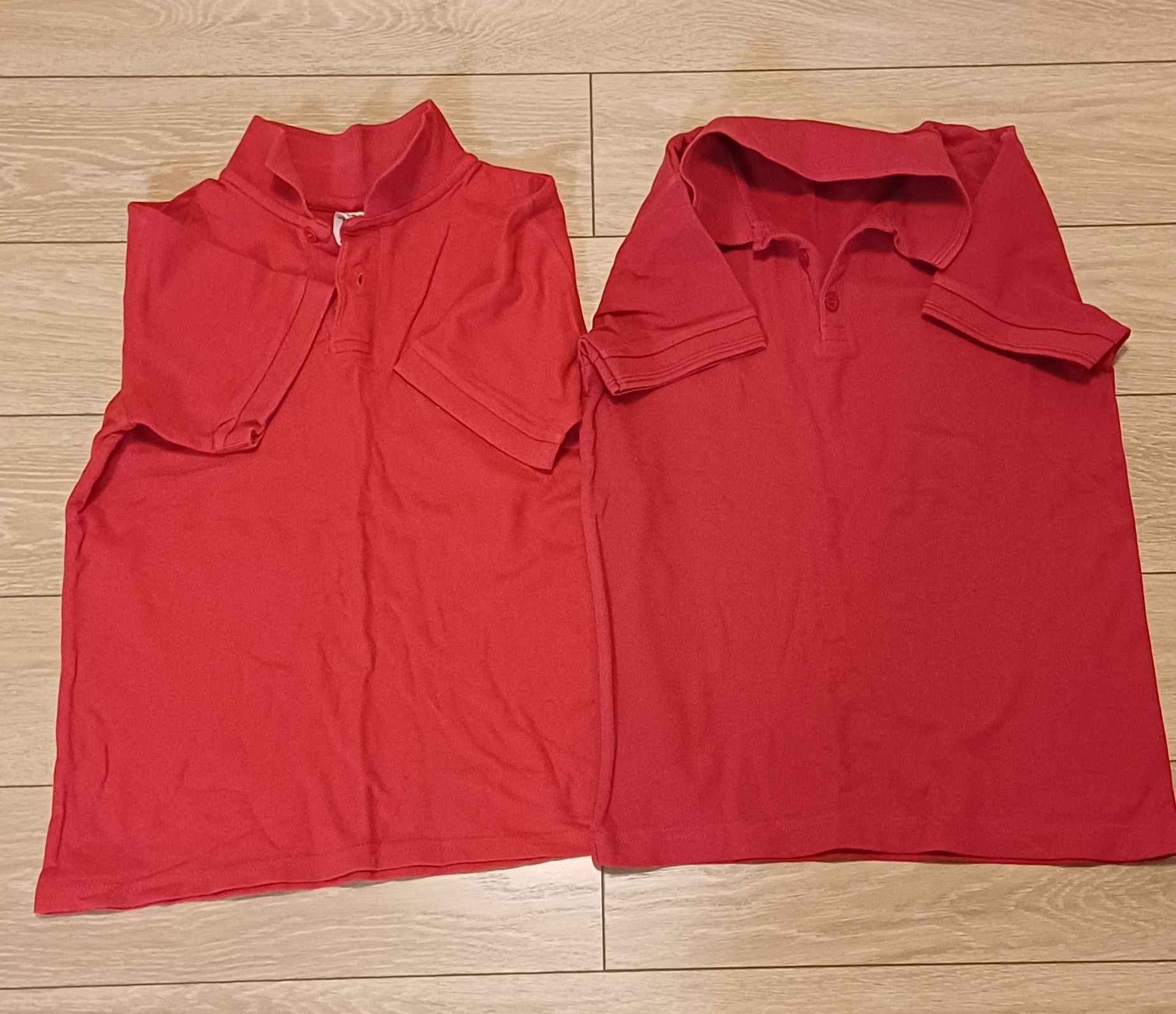 2 tricouri polo roșii Keya, 12-13 ani