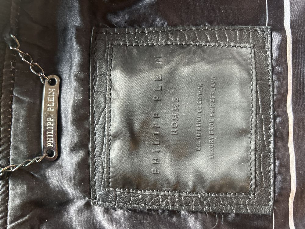 Мъжко оригинално кожено яке PHILIPP PLEIN