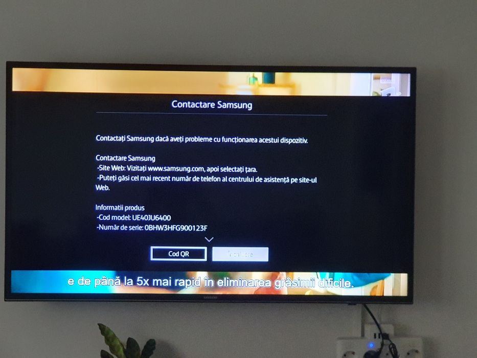 Televizor Samsung, full Hd 4k, ecran led, UE0JU6400, 108 cm
