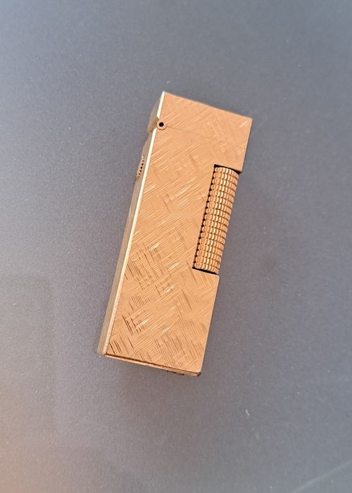 Bricheta Dunhill Rollagas 1970 vintage gold plated