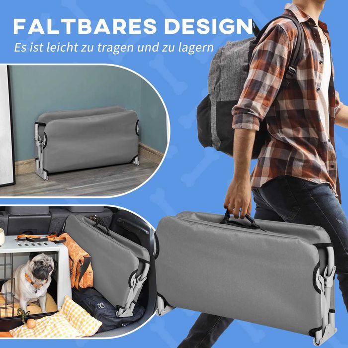 Кучешко легло PawHut, сгъваемо, здраво и удобно, до 10 кг