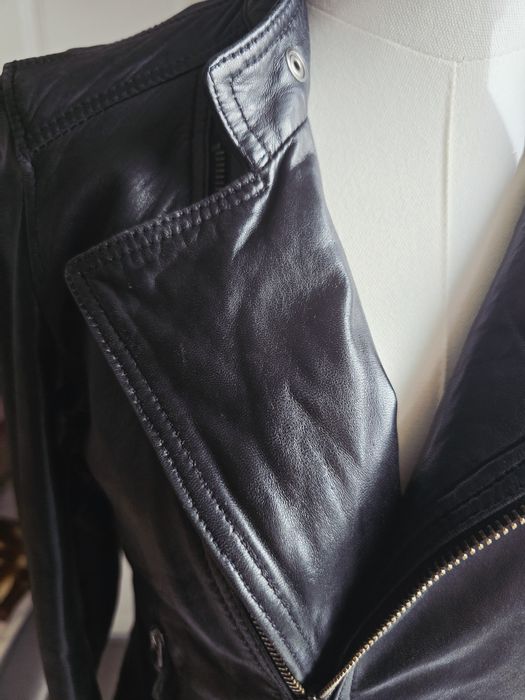 geaca piele naturala dama marimea M Massimo dutti