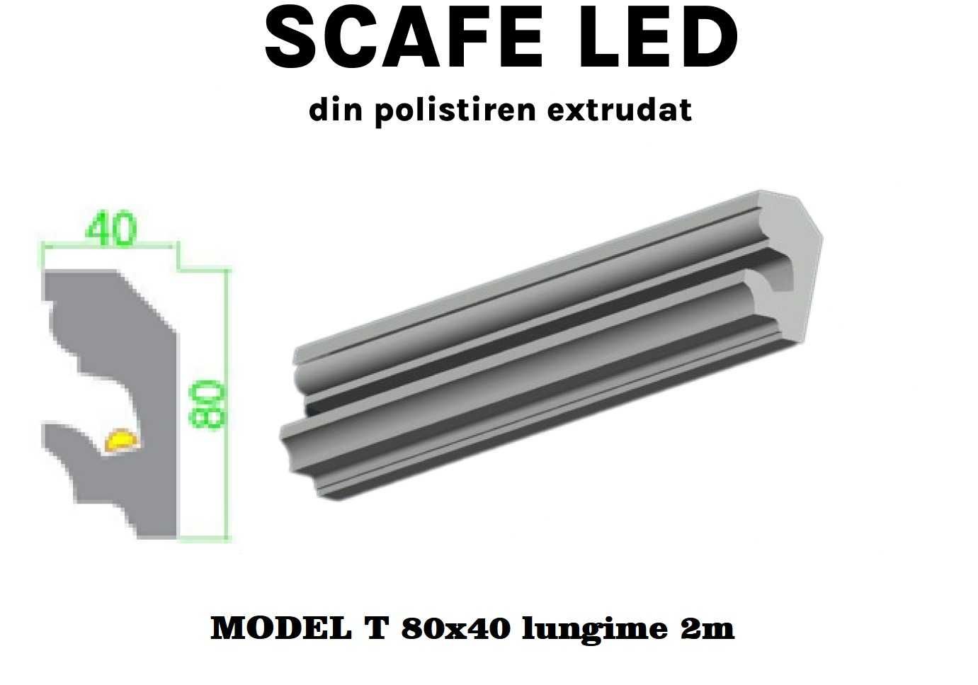 Scafe led, Masca galerie polistiren, Scafa decorativa led