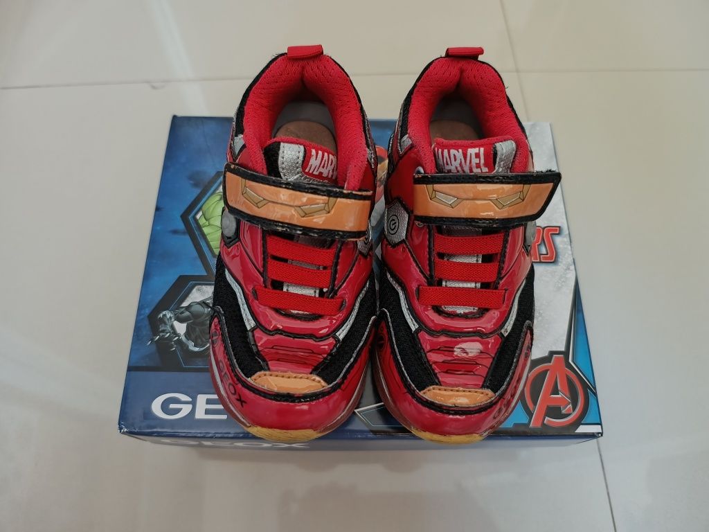 Sneakers Geox J Bayonyc J35FEC 011CE C0048 Black Red Mărimea 27