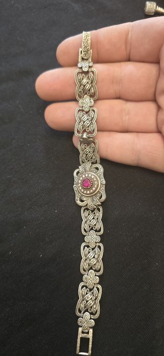 Brățară argint masivă