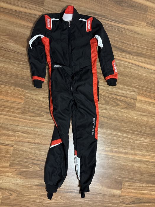 Combinezon SPARCO ROOKIE pt copil, negru rosu