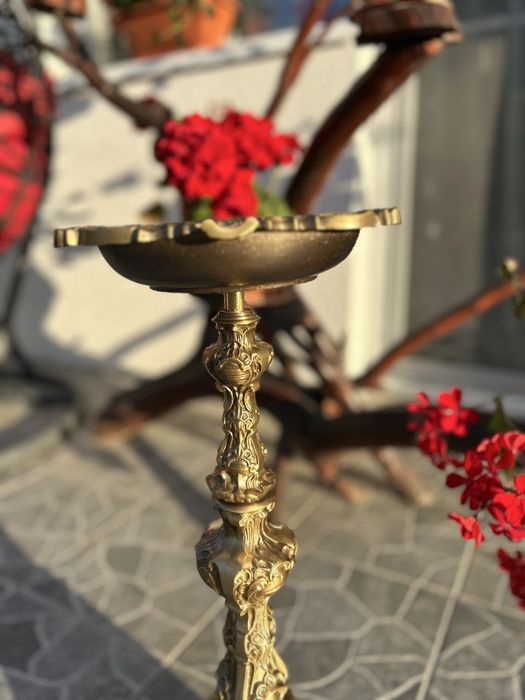 Scrumiera baroc din bronz masiv