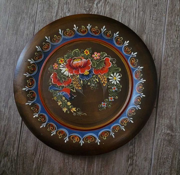 Винтидж дървени чинии