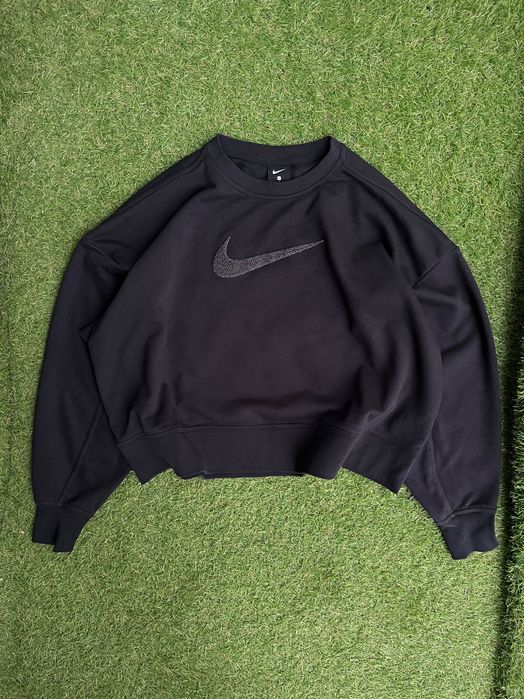 Дамска овърсаиз блузка : Nike Dri-FIT Get Fit SWOOSH Training Crew L