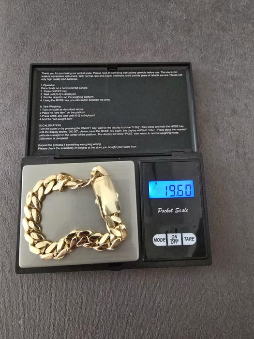 Bratara aur 14k ( Cuban -20cm )