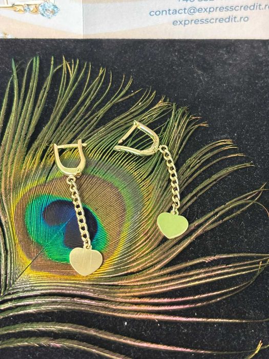 Cercei aur 14k 2.83g (B.59405-Tatarasi) Garantie 2 ani-1132 lei