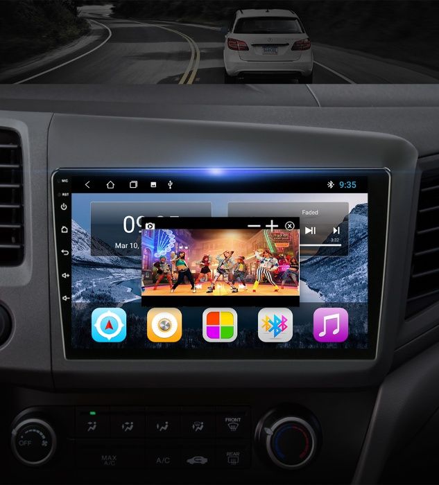 Navigatie dedicata Honda Civic Insight 9 inch Android+Rama speciala