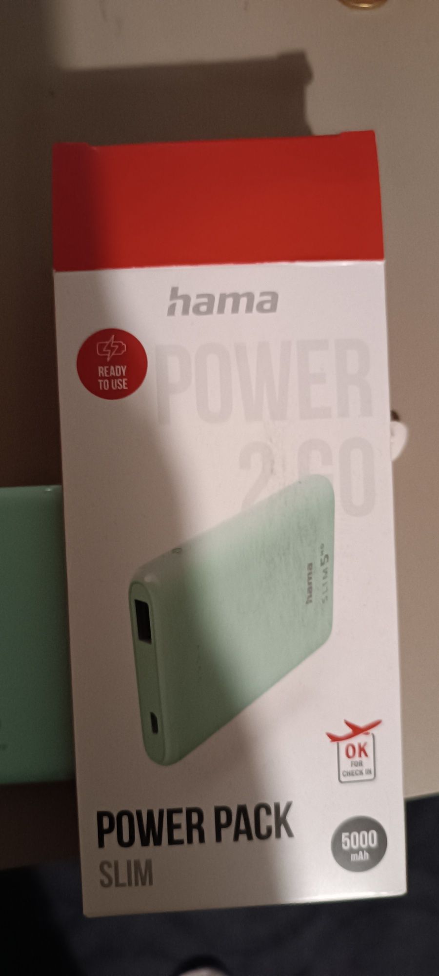 Външна батерия Hama slim-5000 mah