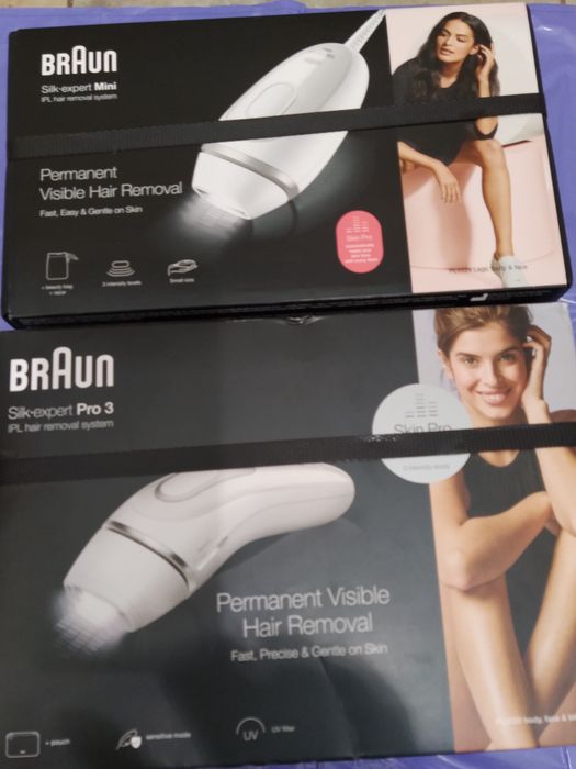 Epilator Ipl Silk-expert Braun Pro3 și Mini